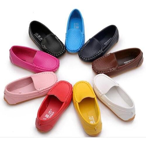 2020 Leather Casual Children Shoes Fashion Baby Shoes Boys And Girls Sneakers Leather Casual Toddler Shoes Soft Kids Shoes