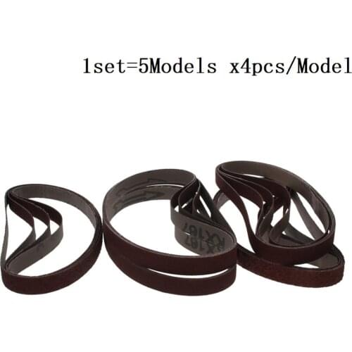 New 1set 457*13 Size Sanding Belt Alumina Grinding Abrasive Belt High Strength 60/80/120/240/320 Grit All 5Models x4pcs/Model