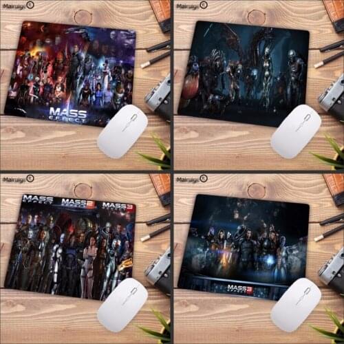 Mairuige Custom High Speed Mass Effect Movie Game Logo Mouse Pad Vintage Stylish Computer Mice Mat Gaming Rectangle Mousepad
