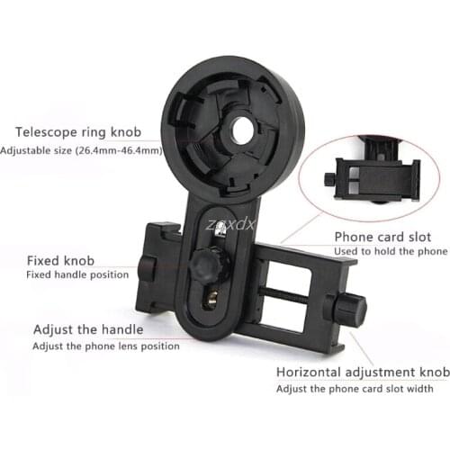 Optical Monocular Telescope Universal Holder Adapter Clip Mount Bracket For Width 5.5-9cm Mobile Smart Phone Jy23 19 Dropship