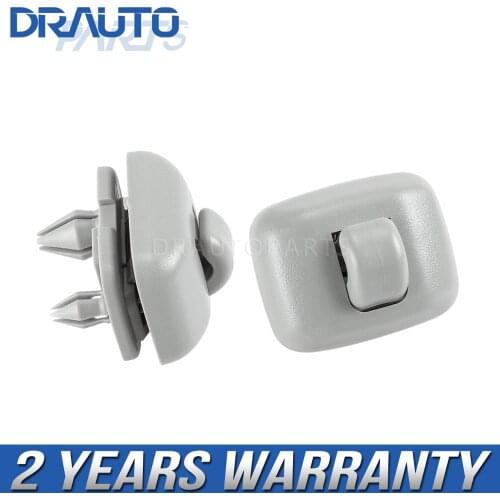 Gray Sun Visor Clip 8E0857561 8E0857562A For Audi A3 A4 A5 Q3 Q5 TT