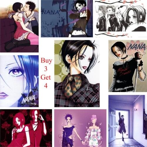 NANA Anime Posters White Coated Paper Prints High Definition Clear Image Livingroom Bedroom Bar Decoration Home Art Brand