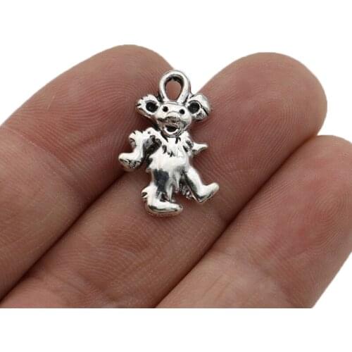JAKONGO Rat Charms Pendants for Jewelry Making Bracelet Jewelry Findings DIY Accessories 22x14mm