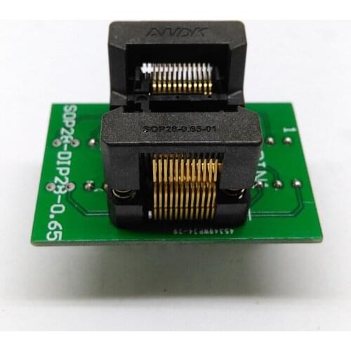 SSOP24 to DIP24 / TSSOP24 Programming Socket OTS-28-0.65-01 Chip IC Test Socket Programmer Adapter Burn in Socket Wholesale