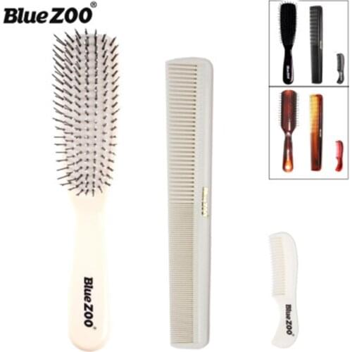 3pcs/set Combs Hair Salon Nylon Needle Massage Comb Household Thick and Thin Beard Comb