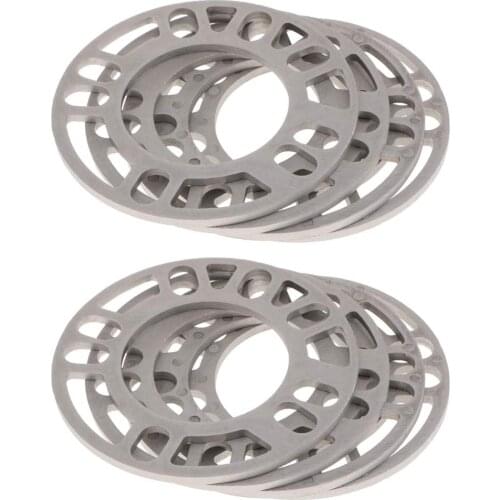 8 Pieces 5mm Universal Aluminum Alloy Car Wheel Spacer Shims For Car Styling