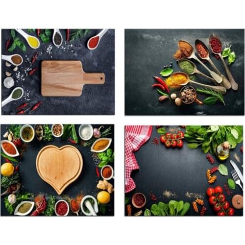 Yujohom Chili Spoon Seasoning 5d Mosaic DIY Diamond Painting Full Square Diamond Embroidery Diamond Cross Stitch Kitchen Decor