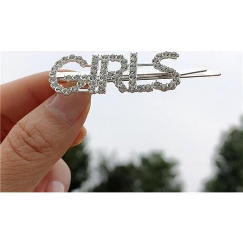 Women Girls Cute Crystal Hairpins Gold Color Baby Girls Hair Clip Barrettes Headband Fashion Hair Accessories