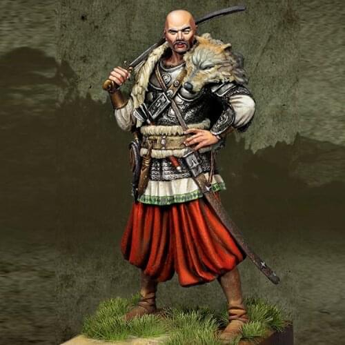 1/24 The Cossack, Wolf warrior, Resin Model figure GK, Unassembled and unpainted kit