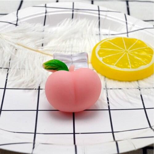 1PC Mini peach Squeeze Funny Toy Soft Stress And Anxiety Relief antistress Toys DIY Decor children toy сквоши антистресс L1217