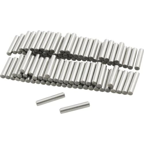 100 Pcs Stainless Steel 2.5mm x 16mm Dowel Pins Fasten s