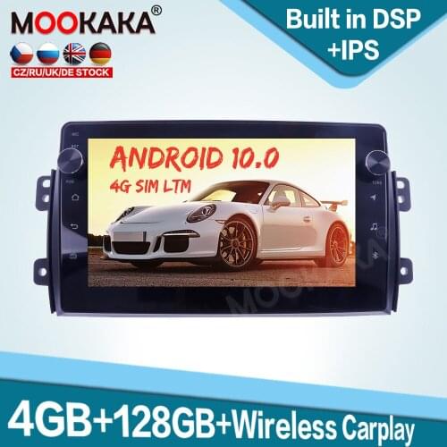 128GB Carplay Android 10.0 Car Multimedia Player for Suzuki SX4 2006-2017 Auto Radio GPS Navigation Audio Stereo Head Unit DSP