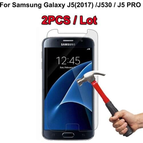2PCS For Samsung J5 2017 Tempered Glass 9H 2.5D Premium Screen Protector Film For Samsung Galaxy J5 (2017) J530 / J5 Pro 5.2"
