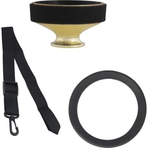 2020 Top selling 3pcs/set Tenor Saxophone Sordine + Mute Ring + Saxophone Neck Strap For Guitar Accessories