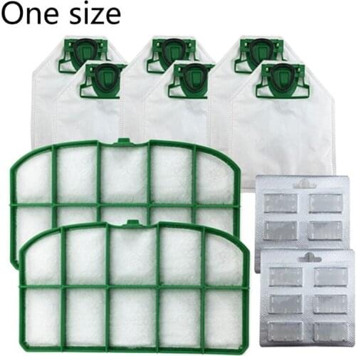 6pcs Dust Bag + 2pcs Hepa Filters + 2pcs Fragrance Blocks for VK200 Vacuum Cleaner Replacement Parts High Quality and Brand New