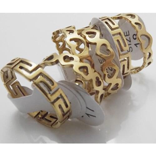 Ancient Micro Lotus Paired Rings