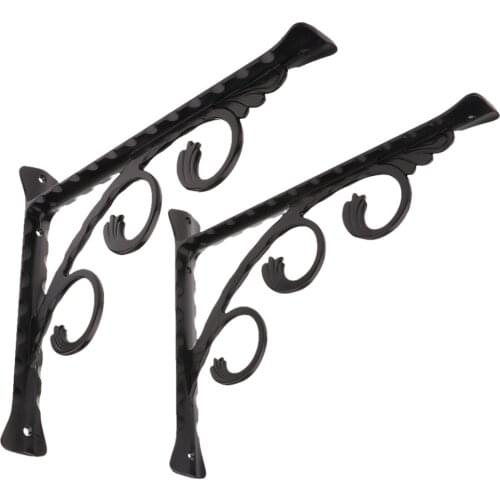 2pcs Anti-Rust Shelf Bracket L Shaped Corner Shelves Holder Support Wall Mounted for Book Photo Frame Collectible Display