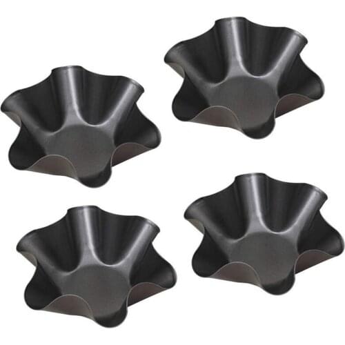 Nonstick Carbon Steel Tortilla Shell Pans Baking Molds Bake and Serve Sets Black