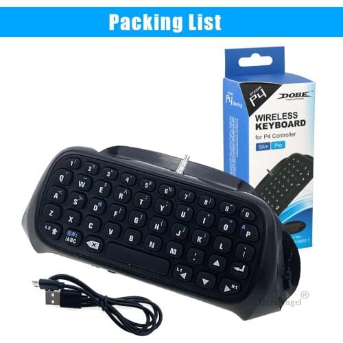 For PS4 Slim/Pro Mini Bluetooth Wireless Keyboard Joystick Chatpad for Sony Playstation 4 Slim/Pro Controller Dropshipping