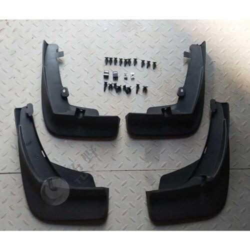 4pcs Premium Auto Front&Rear Heavy Duty Molded Flares Splash Mud Flaps Guards Fenders For VolksWagen Touareg 2.0T 3.0T 2019