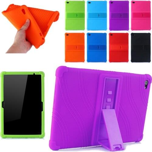 Soft Silicone Rubber Case Stand Function Skin Bag Funda Cover For Huawei MediaPad M5 Lite 10 BAH2-W19/L09/W09 C5 10 BZT-W09/AL00