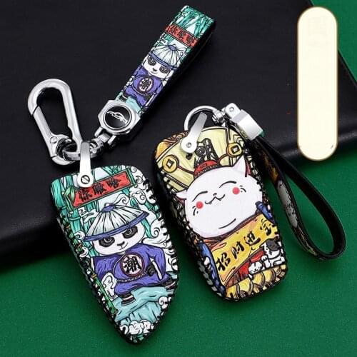 High Quality Car Genuine Leather Key Case Cover For BMW F30 E90 E88 E86 F10 F15 M3 M1 2 3 5 Series Z4 GT Key Holder Accessories