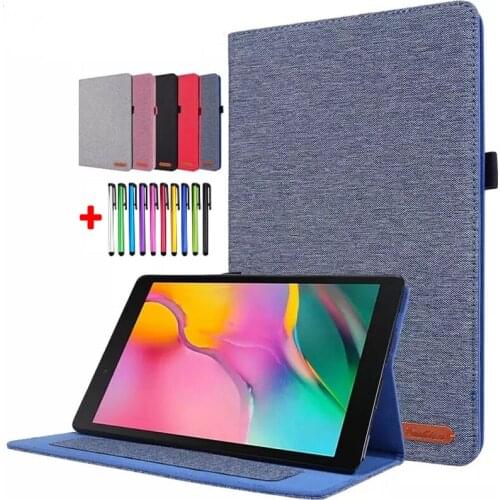 Flip Caqa For Samsung Galaxy Tab A7 Lite Case 2021 SM-T220 SM-T225 Cloth TPU Tablet For Samsung Tab A7 Lite 8.7 inch Cover T220