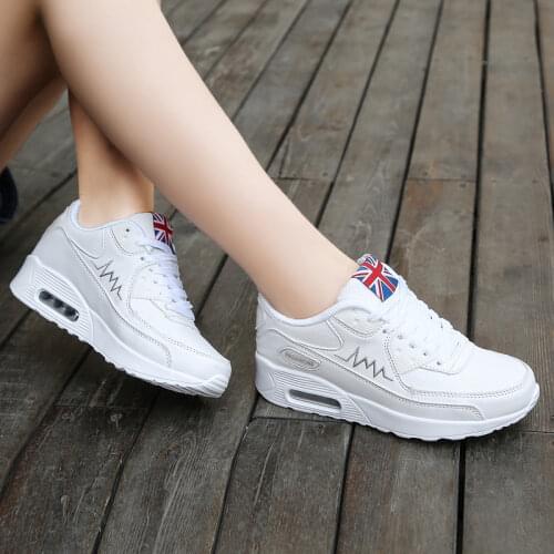 COWCOM 2021 Spring New Mesh Breathable Sports Casual Shoes Thick Bottom Rocking Shoes Womens Air Cushion Shoes LCH