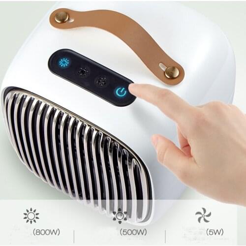 Commercial Electric Fan Heater 3 Level Adjustable Thermostat Tilt Auto Off Fit 15-20 Square Meter Room Area Portable with Handle