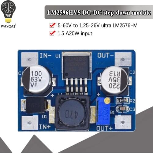 LM2576HV LM2596HVS DC-DC Step Down Adjustable Power Supply Buck Module DC-DC 5V-60V Input 1.25V-26V Output
