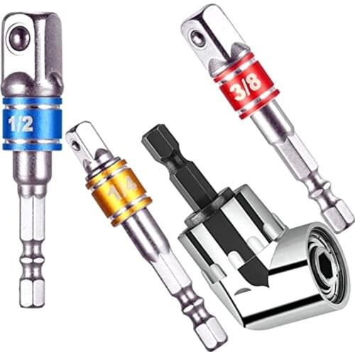 Upgrade 105 Degree Right Angle Driver Screwdriver Hand Tools Set 1/4 Hex Shank For Power Drill Screwdriver Bits Power Tool Parts