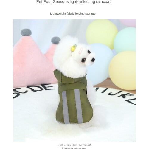 Solid Dog Costume Pet Clothes Raincoat All Season umbrella Sweat-absorbent, Lightweight Pet Windproof Clothes puppy Clothes