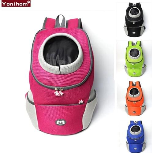 Dog Carrier Breathable Dog Backpack Double Shoulder Dogs Carrier Backpack for Small Puppy Chihuahua Pet Carrier Backpack Small