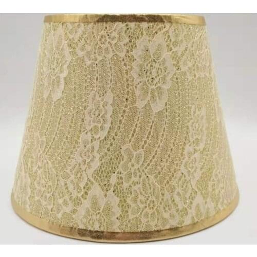 E27 Art Deco Lamp shades for table lamps gold /silver Round Fabric Lampshade modern style lamp cover for lamp