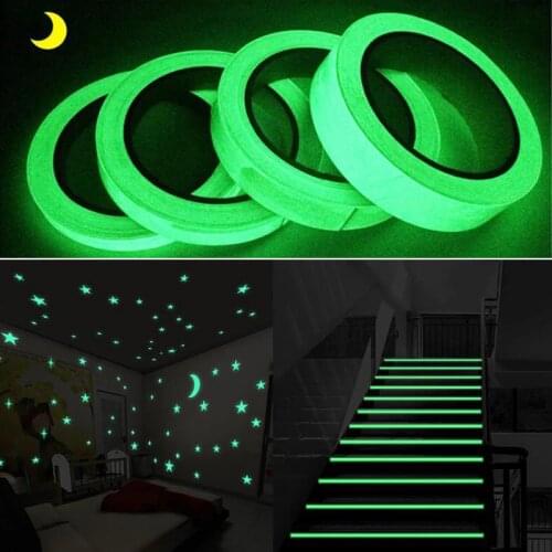 Glow in The Dark Tape Used For Home Decoration and Dark Space Safety Signs