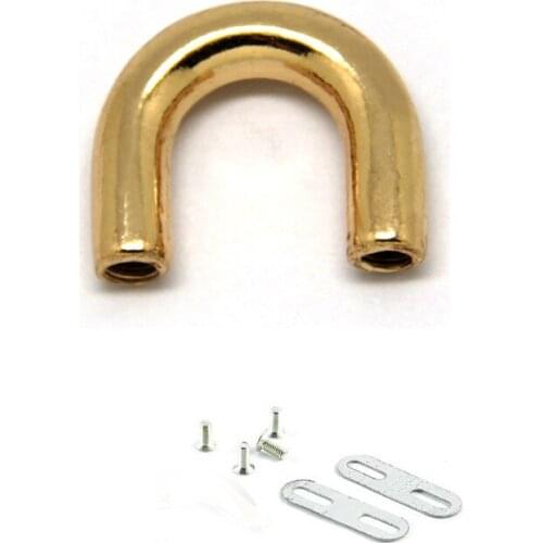 U shape mini handbag hardware bridge buckle 50pcs gold