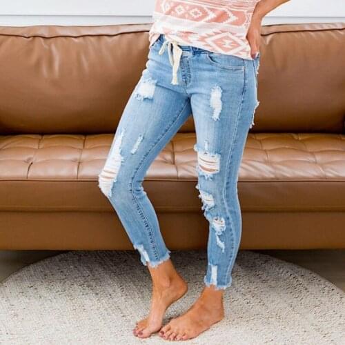 Wefads Womens Ripped Jeans