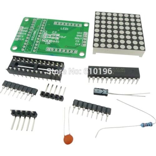 10 PCS MAX7219 Dot Matrix Display Module DIY Kit SCM Control Module For Arduino
