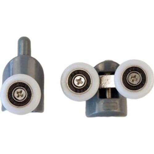 2pcs Eccentric wheel shower room accessories double order shower room pulley sliding door sliding wheel glass door pulley