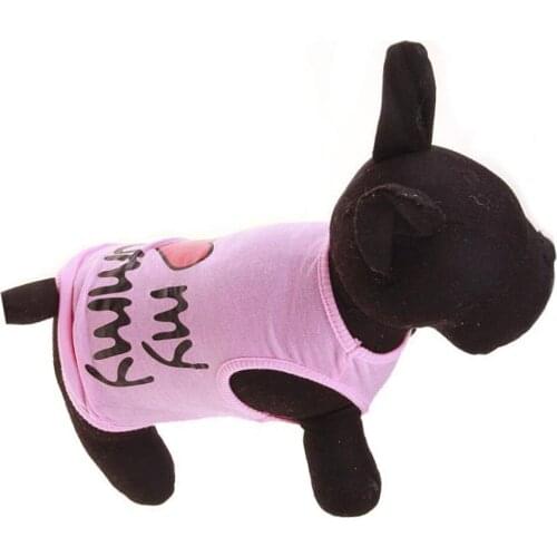2020 Pet cloth fashion Dog Cat Durable Breathable Vest Puppy T-Shirt Coat Pet Dog Clothes Summer Apparel Letter Cute Costumes