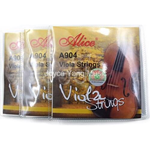 3 Sets of Alice A904 Viola Strings Steel Core Al-Mg/Cupronickel Winding Viola Strings Set of 4 Strings