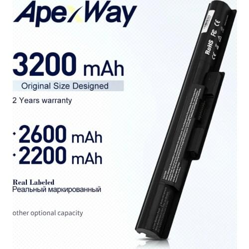 ApexWay laptop battery For Sony BPS35 VGP-BPS35 VGP-BPS35A for VAIO Fit 14E VAIO Fit 15E Series SVF1521A2E