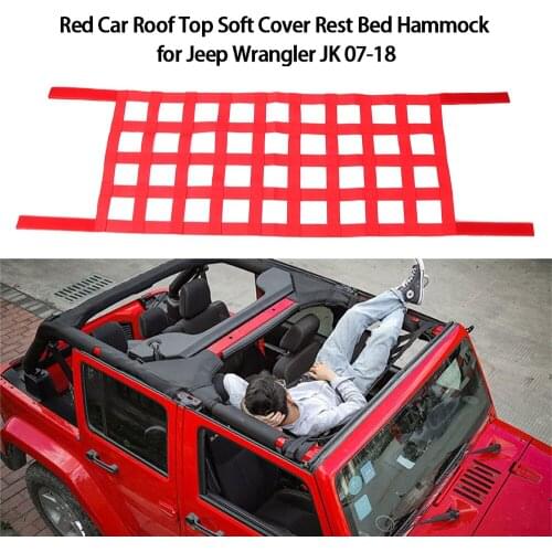 Car Roof Top Soft Cover Rest Bed Hammock for Jeep Wrangler JK 07-19