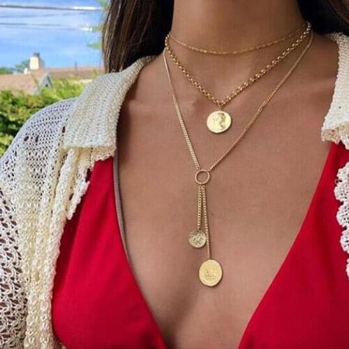 Vintage Necklace on the neck layered one piece avatar Pendant Chains Jewelry for women clothing Accessories Gift to girlfriend