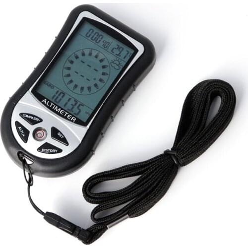 Digital 8 in 1 LCD Compass Barometer Altimeter Thermo Temperature Clock Calendar