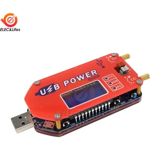 Digital Display USB Adjustable Power Module Output DC 1-30V 15W QC 2.0 3.0 FCP Quick Charge Power Supply Regulador Input 4-13V