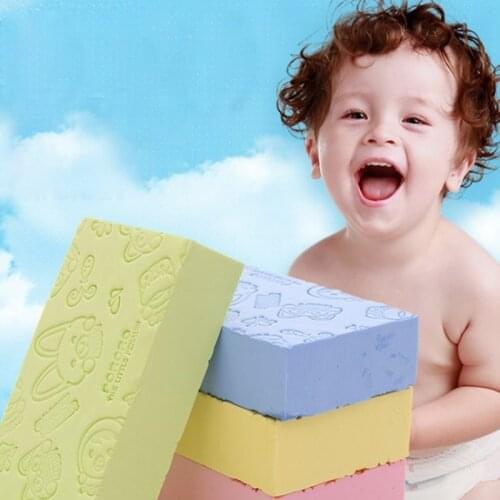 Baby Bath Sponge Soft Shower Brush Infant Bath Scrubber Sponge Face Cleaning Ball Bath Accessories Baby Care Skin Friendly