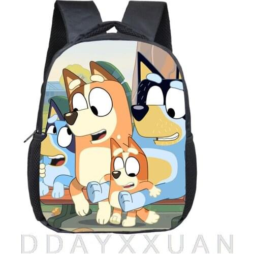 Kids bingo bluey Children School Bags Orthopedic Backpack Kids School Boys Girls Mochila Infantil Cartoon Bags
