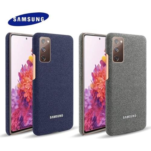 For Samsung Galaxy S20 FE Uitra Plus 5G Case S20Lite Cloth Texture Woven Cover Suede Leather Hiha Canvas Sea Sand Back Shell