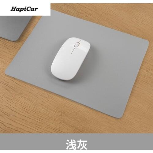 PU Leather Waterproof Cup Mats Deskpad Girls Mouse Pad Cute Double-sided Mat for Mouse Office 21x26cm Mat for Mice Kawaii